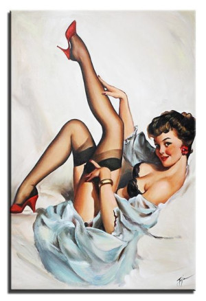 Obraz na płótnie kobieta retro 60x90cm