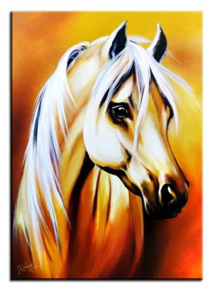 Obraz olejny ręcznie malowany 50x70cm Konie