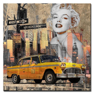 Obraz stare auto retro 100x100cm