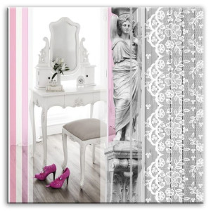 Obraz retro pink 100x100cm