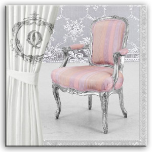 Obraz retro pink 100x100cm