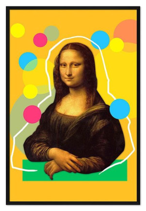 Obraz Mona Lisa pop Art 63x93cm