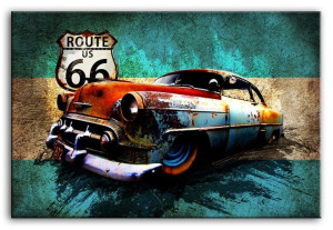Obraz auto retro 60x90cm