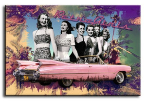 Obraz auto retro 60x90cm
