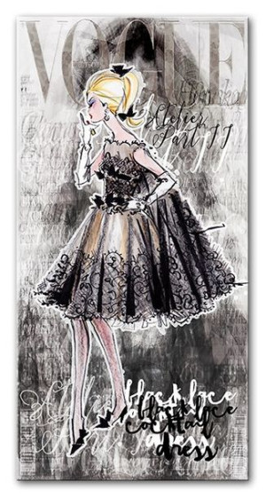 Obraz kobieta retro 90x45cm