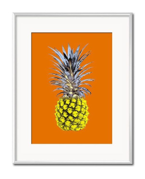 Obraz ananas Pop Art 21x26cm