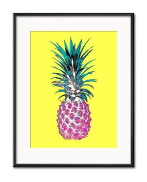 Obraz ananas Pop Art 21x26cm