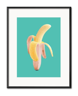 Obraz banan Pop Art 21x26cm