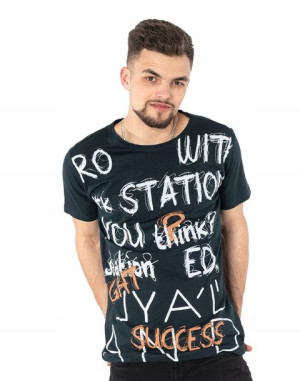 Koszulka Podkoszulek T-shirt Męski Top KM24-7 r L