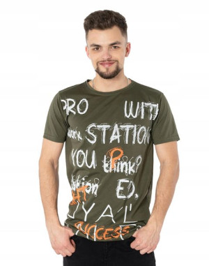 Koszulka Podkoszulek T-shirt Męski Top KM24-9 XXL