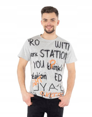 Koszulka Podkoszulek T-shirt Męski Top KM24-5 XXL