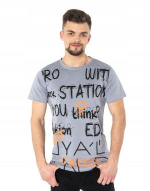 Koszulka Podkoszulek Tshirt Męski Shirt KM24-3 r M