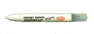 Marker kredowy suchościeralny 4.5 mm TOMA biały