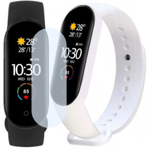 Smartband Xiaomi Mi Band 5 + dodatkowy pasek biały