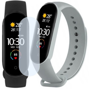 Smartband Xiaomi Mi Band 5 + dodatkowy pasek szary