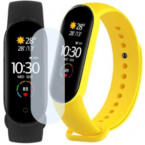 Smartband Xiaomi Mi Band 5 + dodatkowy pasek żółty