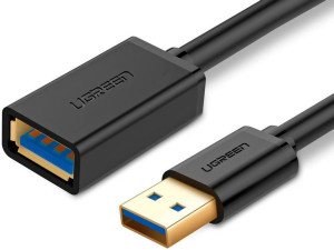 Kabel USB 3.0 przedłużający UGREEN 1m 100cm czarny