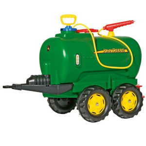 Przyczepa cysterna dwuosiowa +rozpylacz+pompka John Deere 10L Rolly Toys ro