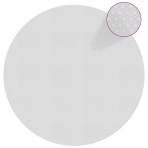 Pływająca folia solarna z PE, 300 cm, szara