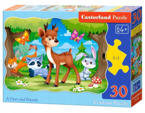 Puzzle 30 elementów JELONEK Castor 4+