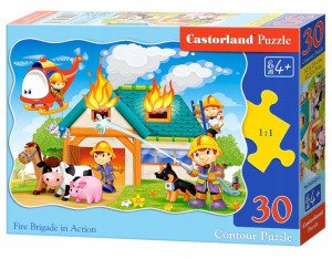 Puzzle 30 elementów STRAŻACY W AKCJI Castor 4+