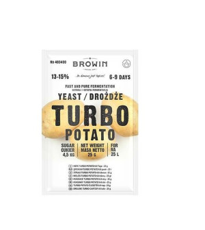 Drożdże Turbo Potato na 25 L - 25 g z glukoamylazą