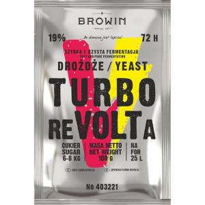 Drożdże gorzelnicze Turbo reVOLTa 72h BROWIN