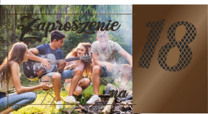 Zaproszenia na 18 urodziny zestaw 10 szt ZAB106