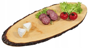 Deska Do Krojenia Serwowania Z Korą 40x17cm Niemcy