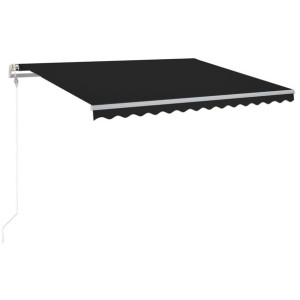 Automatycznie zwijana markiza, LED i czujnik wiatru, 400x300 cm