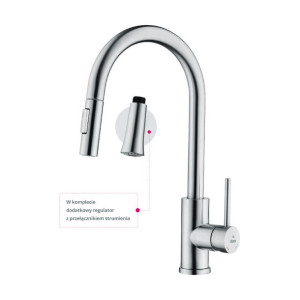 Bateria Zlew/natr.st. Duro Acero + Regulator