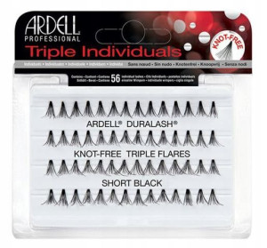 ARDELL Triple Individuals Short Black- rzęsy kępki