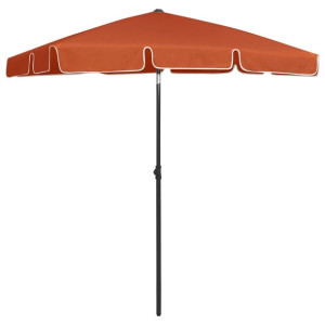 Parasol plażowy, terakota, 180x120 cm