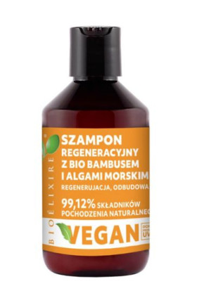 BIOELIXIRE Vegan Szampon Algi morskie Bio bambus 300ml