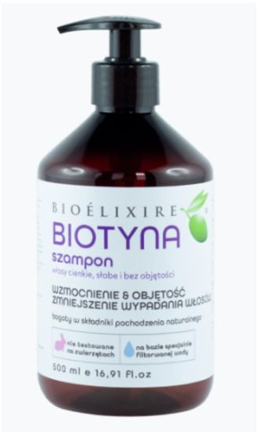 BIOELIXIRE Szampon z biotyną 500ml