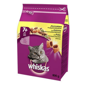 Karma sucha dla kota wiek 7+ WHISKAS z Kurczakiem 5x800g