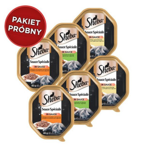 SHEBA Sauce Speciale 6x 85g Smaki Drobiowe - Pakiet Próbny #3