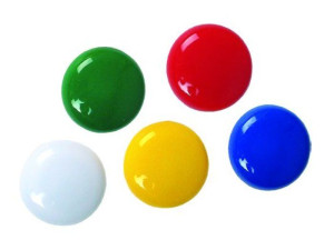 Magnesy Do Tablic Grand 30mm 6szt. Kolorowe