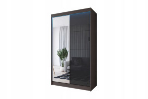 Szafa przesuwna 100cm lustro Lacobel Wzory Kolory