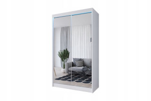 Szafa przesuwna 110cm lustro Lacobel Wzory Kolory