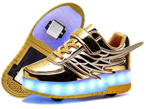 Butorolki Buty Z Rolkami Rolki Wrotki Led Złote 37