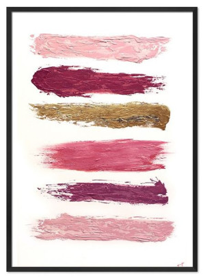 Obraz ręcznie malowany na płótnie 53x73cm PREMIUM z elementami płatków złot