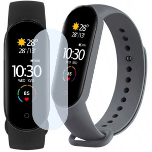 Smartband Xiaomi Mi Band 5 + dodatkowy pasek ciemnoszary