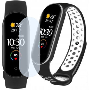 Smartband Xiaomi Mi Band 5 + dodatkowy pasek czarno-biały