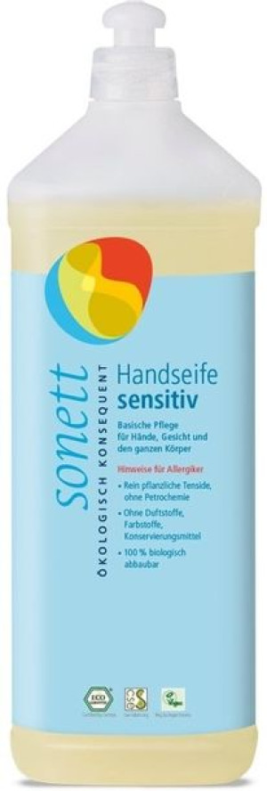 Sonett Ekologiczne mydło w płynie Sensitiv, 1L