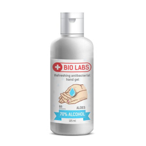 Bio Labs Żel antybakteryjny do rąk do dezynfekcji, 125 ml