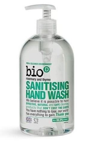 Bio-D Mydło w płynie Rozmaryn i Tymianek delikatne antybakteryjne, 500 ml