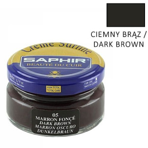 Saphir BDC Creme Pommadier Dark brown Krem do skóry nr 5 Ciemny brąz, 50ml