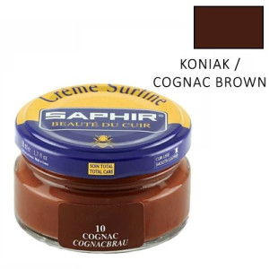 Saphir BDC Creme Pommadier Cognac brown, Krem do skóry nr 10 Koniak,  50 ml