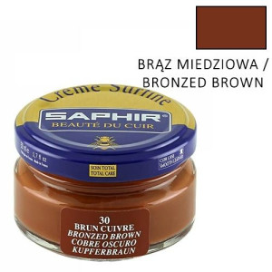 Saphir BDC Creme Pommadier Bronzed brown Krem do skóry nr 30 Brąz miedziowa